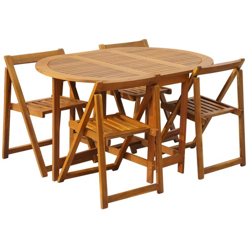 Garden table folding brown - table,