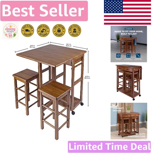 Mobile teak kitchen cart - mobile,